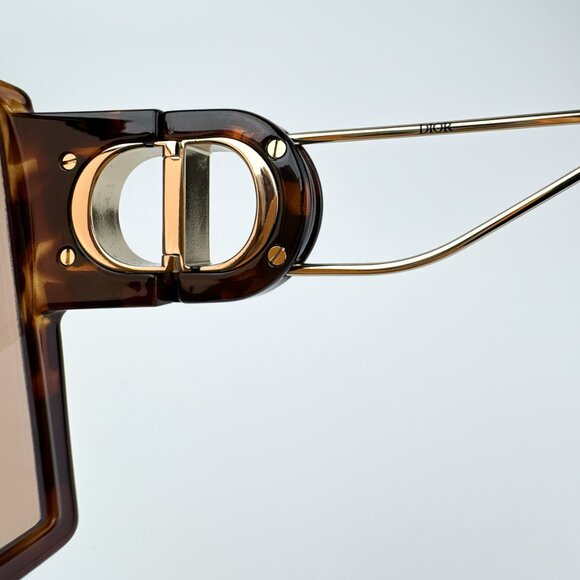 Dior 30MONTAIGNE SU CD40030U 53Y 26L0 BRAND NEW Sunglasses Havana Brown Square - Picture 9 of 12